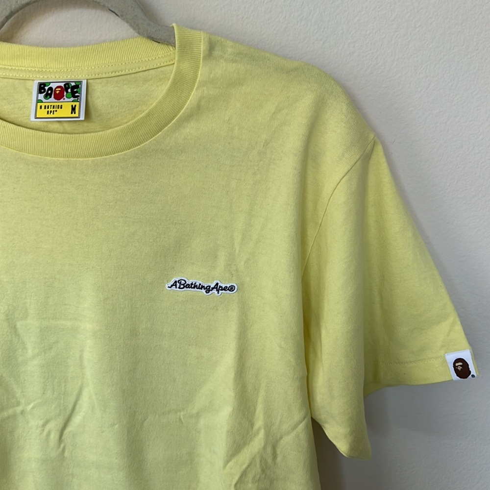 BAPE A Bathing Ape Yellow T Shirt in Medium. Brand New. Never Worn.
